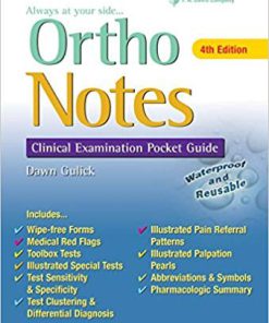 (eBook PDF) Ortho Notes Clinical Examination Pocket Guide 4th Edition