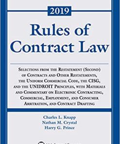 (eBook PDF) Rules of Contract Law: 2019-2020 (Supplements)