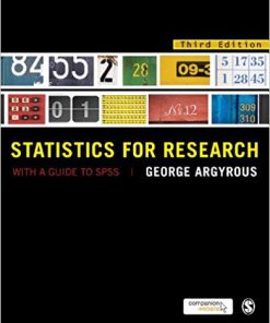 (eBook PDF) Statistics for Research: With a Guide to SPSS 3rd Edition