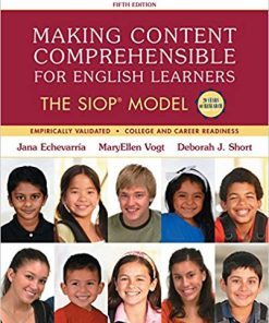 (eBook PDF) Making Content Comprehensible for English Learners: The SIOP Model 5th Edition