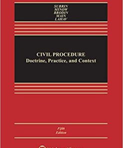 (eBook PDF) Civil Procedure: Doctrine, Practice, and Content (Aspen Casebook) 5th Edition