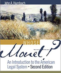 (eBook PDF) Whose Monet?: An Introduction to the American Legal System (Academic Success Series) 2nd Edition