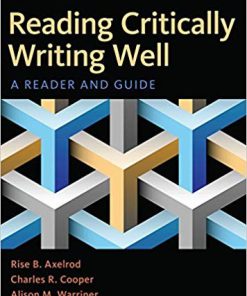 (eBook PDF) Reading Critically, Writing Well 11th Edition