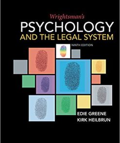 (eBook PDF) Wrightsman's Psychology and the Legal System 9th Edition