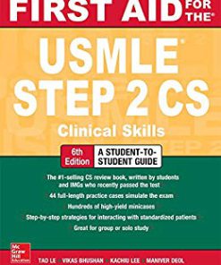 (eBook PDF) First Aid for the USMLE Step 2 CS, Sixth Edition 6th Edition