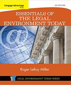 (eBook PDF) Cengage Advantage Books: Essentials of the Legal Environment Today 5th Edition