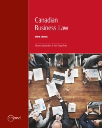 (eBook PDF) Canadian Business Law, 3rd Edition By Tamra Alexande