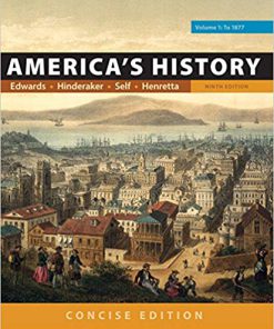 (eBook PDF) America's History: Concise Edition, Volume 1 9th Edition