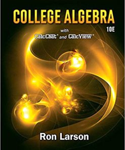 (eBook PDF) College Algebra 10th Edition by Ron Larson