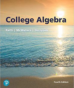 (eBook PDF) College Algebra 4th Edition by J. S. Ratti