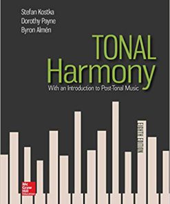 (eBook PDF) Tonal Harmony 8th Edition by Stefan Kostka
