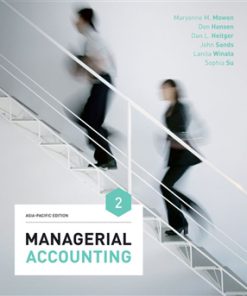 (eBook PDF) Managerial Accounting Asia-Pacific Edition  2nd Edition