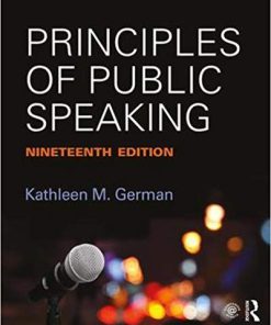 (eBook PDF) Principles of Public Speaking 19th Edition