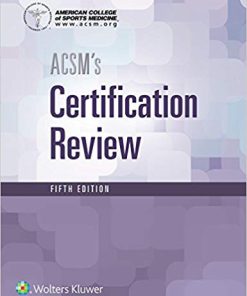 (eBook PDF) ACSM's Certification Review Fifth Edition