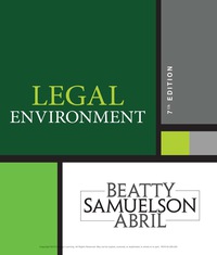 (eBook PDF) Legal Environment 7th Edition by Jeffrey F. Beatty