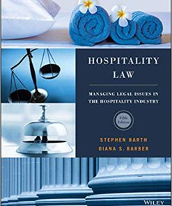 (eBook PDF) Hospitality Law: Managing Legal Issues in the Hospitality Industry, 5th Edition