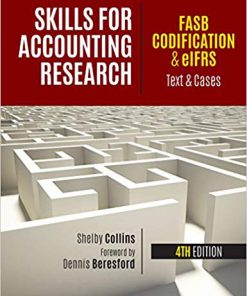 (eBook PDF) Skills for Accounting Research, 4e FASB Codification & eIFRS
