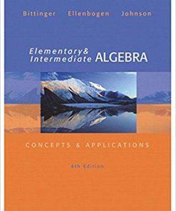 (eBook PDF) Elementary and Intermediate Algebra: Concepts and Applications 6th Edition