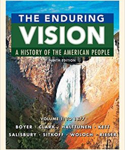 (eBook PDF) The Enduring Vision: A History of the American People, Volume 1: To 1877 9th Edition