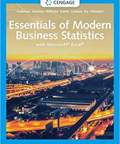 (eBook PDF) Essentials of Modern Business Statistics with Microsoft Excel 8th Edition