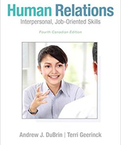 (eBook PDF) Human Relations: Interpersonal, Job-Oriented Skills, Fourth Canadian Edition