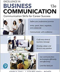 (eBook PDF) Excellence in Business Communication 13th Edition, Kindle Edition by John V. Thill