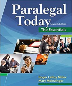(eBook PDF) Paralegal Today: The Essentials 7th Edition