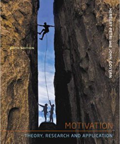(eBook PDF) Motivation: Theory, Research, and Application 6th Edition