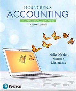 (eBook PDF) Horngren's Accounting: The Managerial Chapters 12th Edition