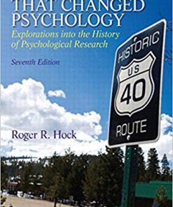 (eBook PDF) Forty Studies that Changed Psychology 7th Edition by Roger R. Hock
