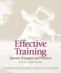 (eBook PDF) Effective Training Systems Strategies and Practices 5th Edition