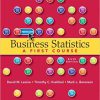 (eBook PDF) Business Statistics A First Course, 6th Edition