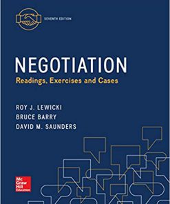 (eBook PDF) Negotiation: Readings, Exercises, and Cases 7th Edition