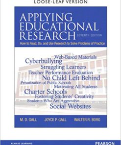 (eBook PDF) Applying Educational Research: How to Read, Do, and Use Research to Solve Problems of Practice 7th Edition