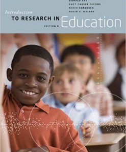 (eBook PDF) Introduction to Research in Education 9th Edition