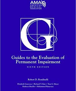 (eBook PDF) Guides to the Evaluation of Permanent Impairment, sixth edition 6th Edition