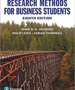 (eBook PDF) Research Methods for Business Students 8th Edition by Mark N. K. Saunders