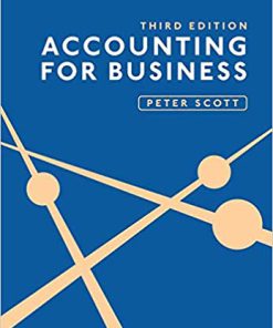 (eBook PDF) Accounting for Business 3rd Edition by Peter Scott
