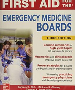 (eBook PDF) First Aid for the Emergency Medicine Boards Third Edition 3rd Edition