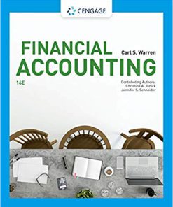 (eBook PDF) Financial Accounting 16th Edition by Carl Warren