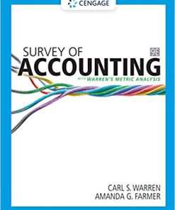 (eBook PDF) Survey of Accounting 9th Edition by Carl Warren