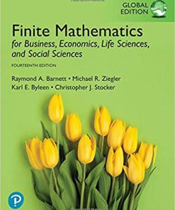 (eBook PDF) Finite Mathematics for Business, Economics, Life Sciences, and Social Sciences, Global Edition 14th Edition