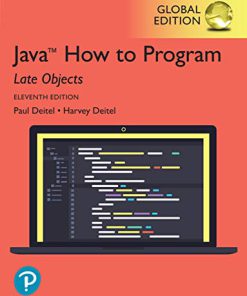 (eBook PDF) Java How to Program, Late Objects Global Edition 11th Edition