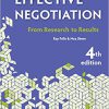 (eBook PDF) Effective Negotiation: From Research to Results 4th Edition