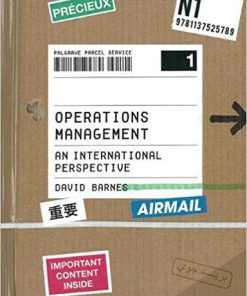 (eBook PDF) Operations Management: An International Perspective 1st ed. 2018 Edition