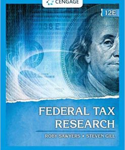(eBook PDF) Federal Tax Research 12th Edition Solution manual