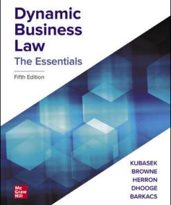 (eBook PDF) Dynamic Business Law: The Essentials 5th Edition