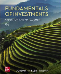 (eBook PDF) Fundamentals of Investments: Valuation and Management 9th Edition By Bradford Jordan