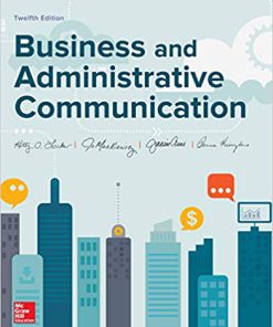 (eBook PDF) Business and Administrative Communication 12th Edition