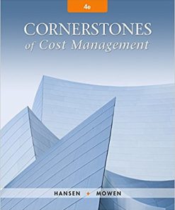 (eBook PDF) Cornerstones of Cost Management 4th Edition